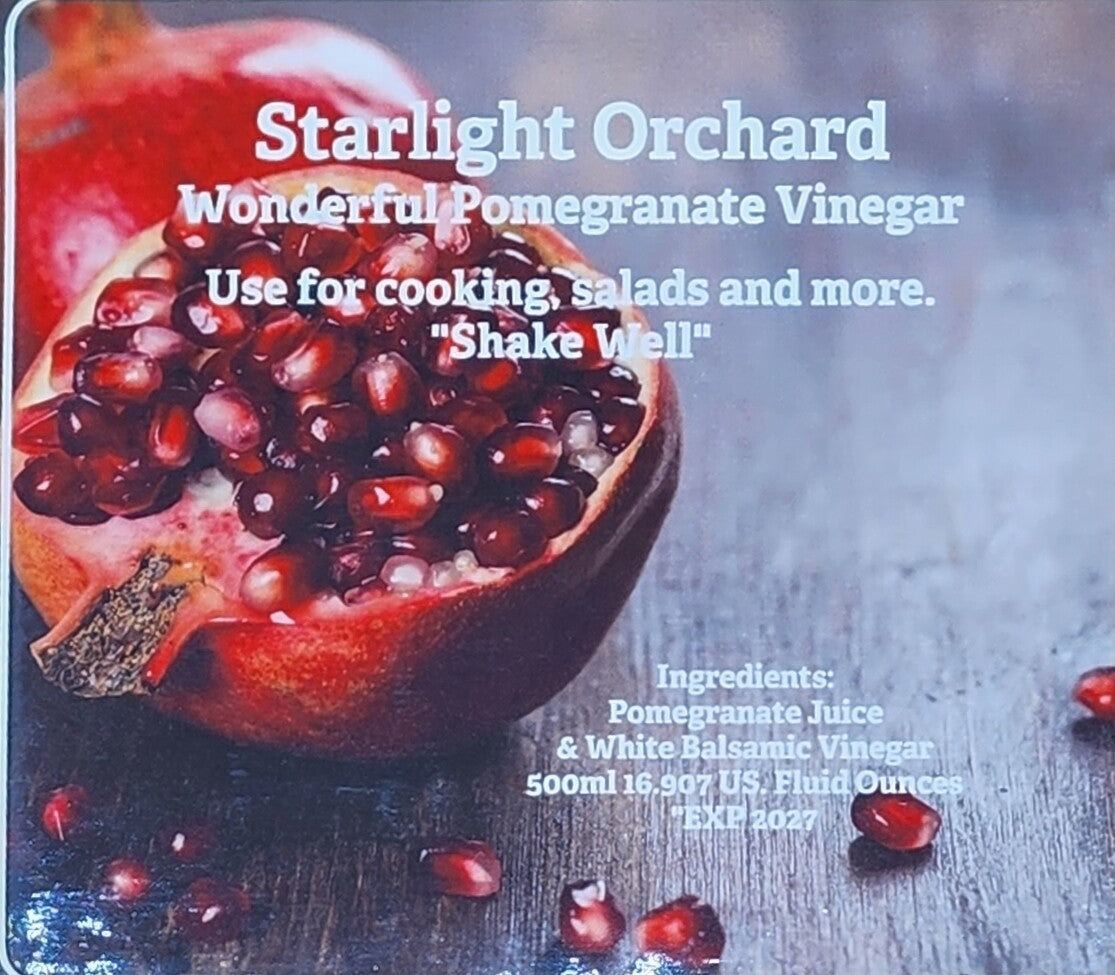 Pomegranate Vinegar Delicious Cooking 500ml - Starlight Nursery 