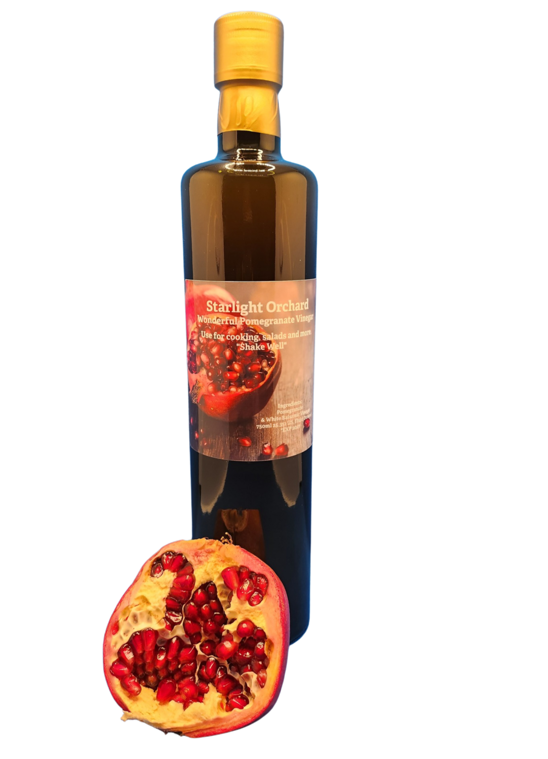 Pomegranate Wonderful Vinegar 750ml - Starlight Nursery 